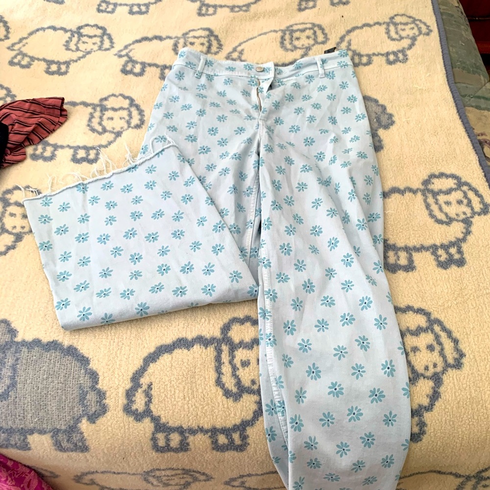 Zara marine straight Daisy jeans